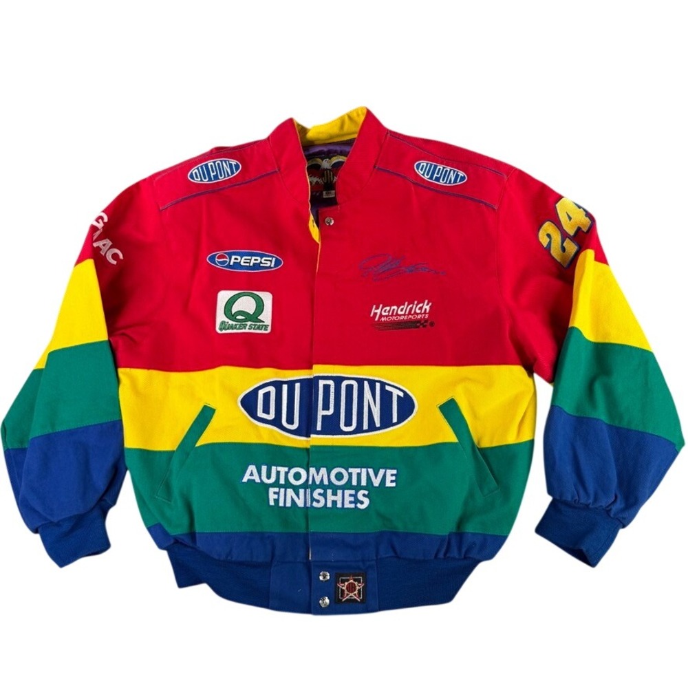 VTG Jeff Gordon Jacket XXL Rainbow Warrior Dupont NASCAR Racing 24  JH Design